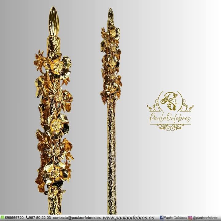 Así han quedado las coronas y las velas de la Santísima Virgen de la Candelaria, patrona de Colmenar, y su Santísimo Hijo, tras su restauración. #CandelariaDeColmenar