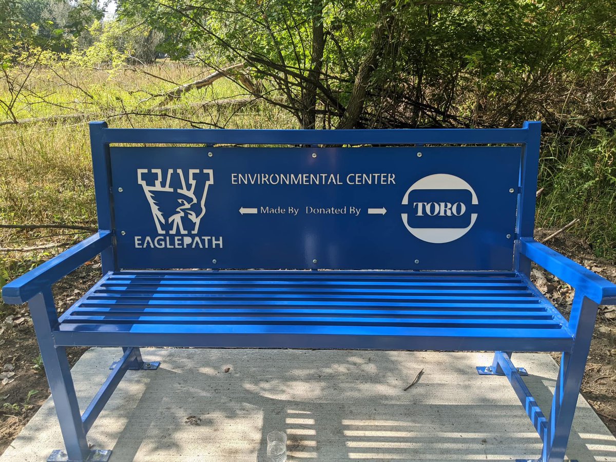 EaglePathMfg's tweet image. Our metals team has been working on this bench and it’s ready to be sold! This bench has a measurement of 5 feet wide by 40 inches tall. Put in your request and you can fully customize the back part of the bench! For only $850 you could take this bench inspired by you home.