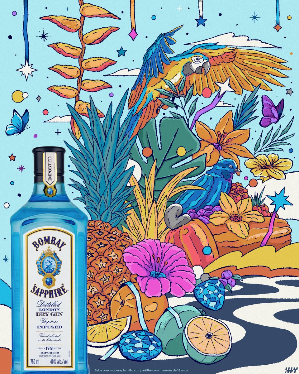 daniloitty's tweet image. #illustration for Bombay Sapphire.
2023.