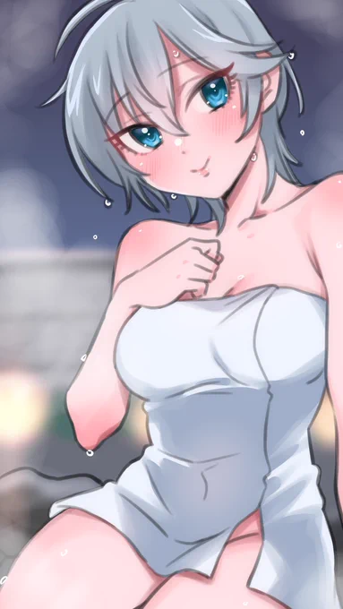 寝る前にほかほかのアーニャちゃんらくがき。お部屋寒い… 