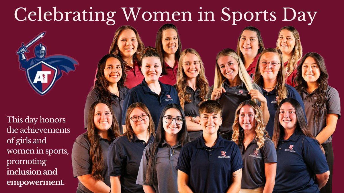 Celebrating Women in Sports Day! #BeTheStandard #WomeninSports <a href="/NATA1950/">NATA</a> <a href="/NAIAATA20/">NAIA Athletic Trainers Association</a> <a href="/MAATAD5/">MAATA District 5</a> <a href="/NATASLCreps/">NATA-SLC</a> <a href="/SterlingCSports/">Sterling Warriors</a> <a href="/SCSportMed/">Sterling College Sports Medicine</a> <a href="/SterlingCLife/">Sterling College</a>