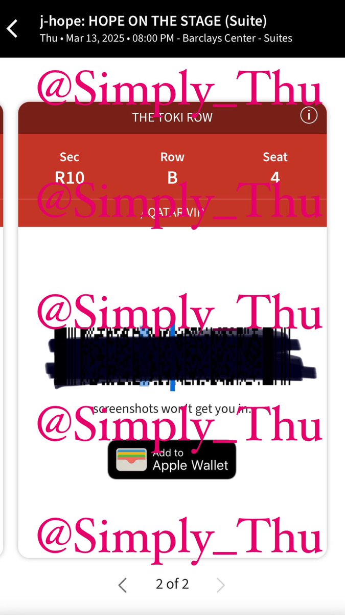 WTS: HOPE ON THE STAGE TICKETS

2 tickets
March 13 
Barclays Center 
Suite sec R10 Row B 

$550 each ticket 
Comes with food and drinks 

#HOPE_ON_THE_STAGE_TOUR 
#HOPEONTHESTAGE 
<a href="/875tickets/">BTS TICKET HELPER⁷</a>