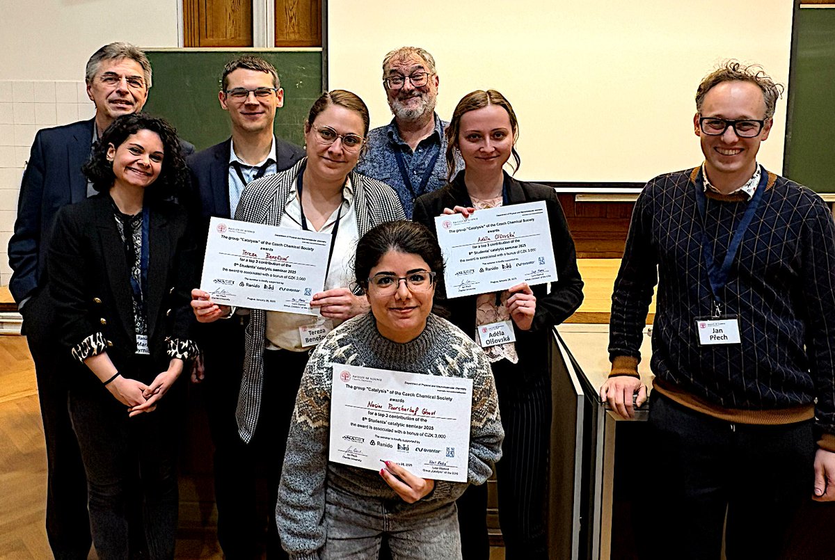 MMlaboratory (@mmlaboratory) on Twitter photo Big congrats to <a href="/adelaolsovska/">Adéla Olšovská</a> who get the prize for the talk at #Catalytic Seminar of Students 2025 at <a href="/CharlesUniPRG/">Charles University</a> <a href="/science_charles/">Faculty of Science of Charles University</a> kudos!!! Big congrats to <a href="/adelaolsovska/">Adéla Olšovská</a> who get the prize for the talk at #Catalytic Seminar of Students 2025 at <a href="/CharlesUniPRG/">Charles University</a> <a href="/science_charles/">Faculty of Science of Charles University</a> kudos!!!