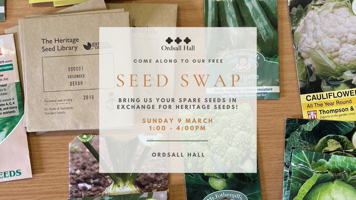 Salford Community Leisure (SCL) (@salfordleisure) on Twitter photo ๐ฏ NEW EVENT JUST ADDED! ๐ฏ
Looking to refresh your garden? Bring us your spare seeds in exchange for heritage seeds at our #SeedSwap event! ๐ฑ
๐๏ธ Sunday 9 March, 1-4pm
๐ <a href="/OrdsallHall/">Ordsall Hall</a>
buff.ly/40ZggqQ ๐ฏ NEW EVENT JUST ADDED! ๐ฏ
Looking to refresh your garden? Bring us your spare seeds in exchange for heritage seeds at our #SeedSwap event! ๐ฑ
๐๏ธ Sunday 9 March, 1-4pm
๐ <a href="/OrdsallHall/">Ordsall Hall</a>
buff.ly/40ZggqQ