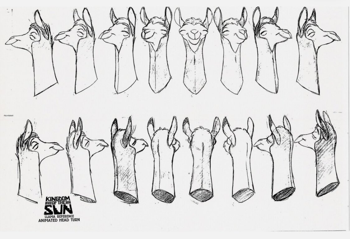1_uku's tweet image. Newley discovered model sheets of Kingdom of the Sun - 3 #kingdomofthesun #theemperorsnewgroove #disney #releasetheallerscut