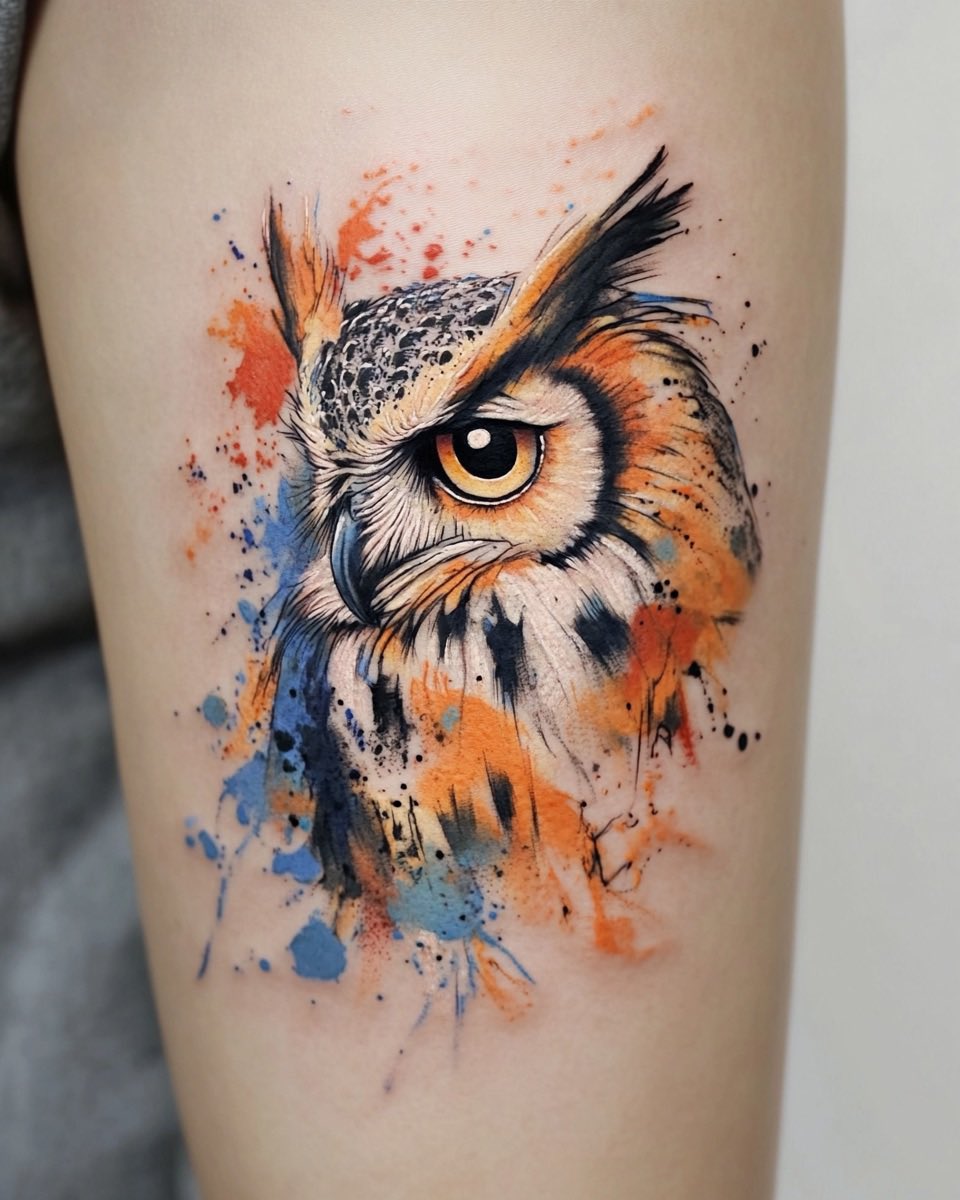 floatytattoo's tweet image. Personally designed AI tattoo concepts in watercolor, and one real watercolor tattoo by a skilled tattoo artist. Can you tell which one is real? 

These designs are AI-generated and open for customization to fit your personal style and placement!