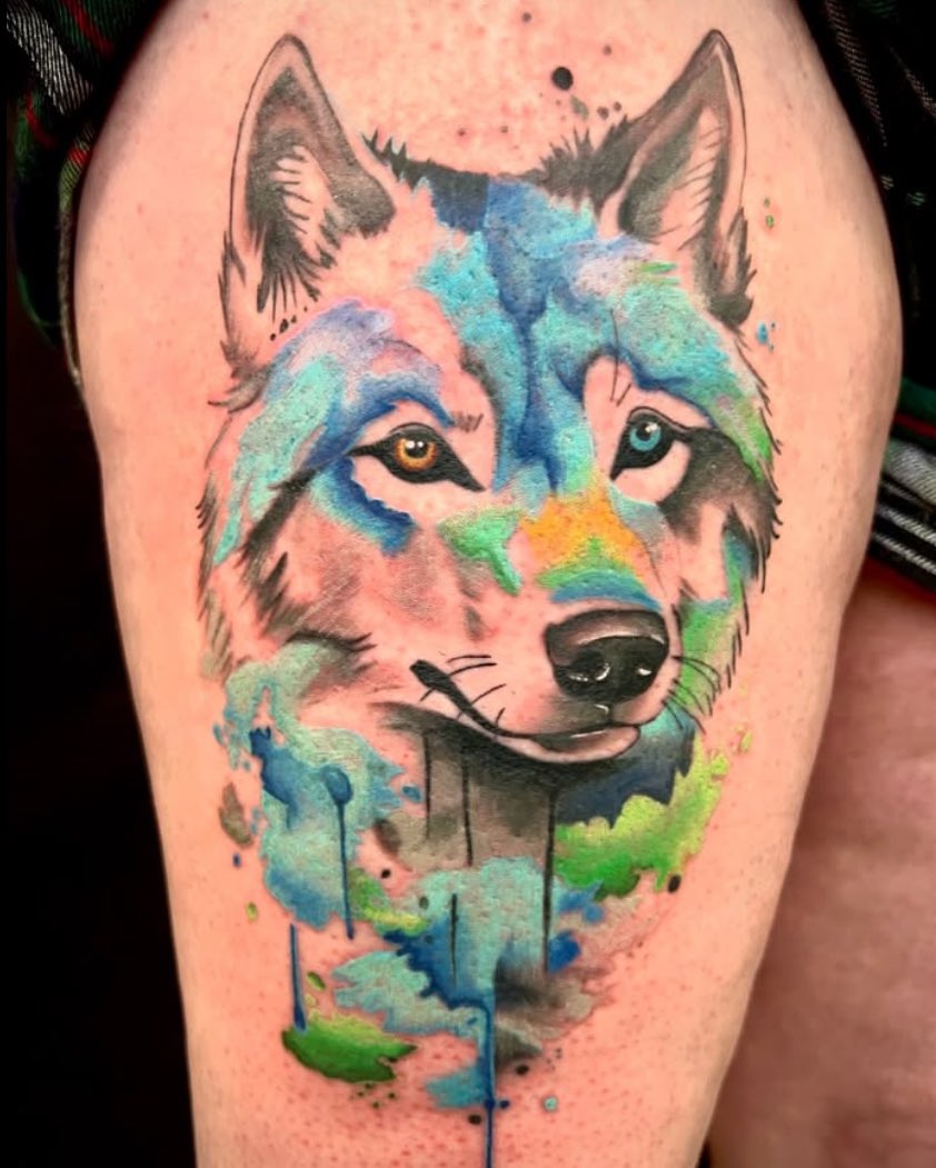 floatytattoo's tweet image. Personally designed AI tattoo concepts in watercolor, and one real watercolor tattoo by a skilled tattoo artist. Can you tell which one is real? 

These designs are AI-generated and open for customization to fit your personal style and placement!