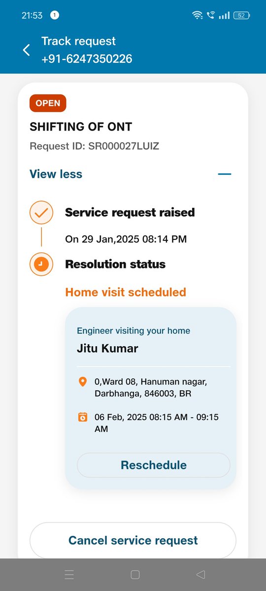 Nirajku72089351's tweet photo. @mukeshambani01 Ambani ji, if you cannot provide proper service then shut down Jio fiber. You are the richest man in Asia and with your system you are harassing people like us who earn Rs 10,000. Please shut down my Jio fiber. It is beyond your control. https://t.co/XjTpYW41fw
