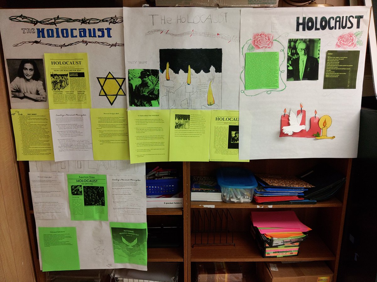NISD_NAHS's tweet photo. In honor of Holocaust Remembrance Day. Thank you Ms. Mendez for you dedication to your students. #NISD #NISD_NAHS #NISDNEF #NISDCOUNSELING #NISDNUTRITION #NISDTRANSPORTATION #NISDATHLETICS https://t.co/zvrNs4nRQG
