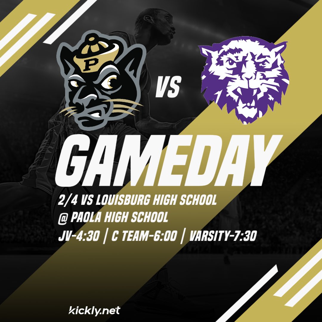 Game Day #12!! 🏀 #GoPanthers 

You can stream the game on YouTube or Hudl.

YouTube: youtube.com/live/58FkmBleo…

Hudl: fan.hudl.com/usa/ks/paola/o…