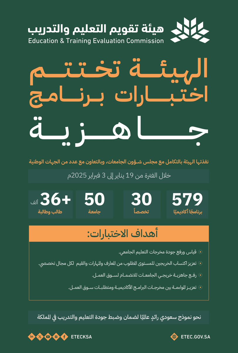هيئة تقويم التعليم والتدريب tweet media