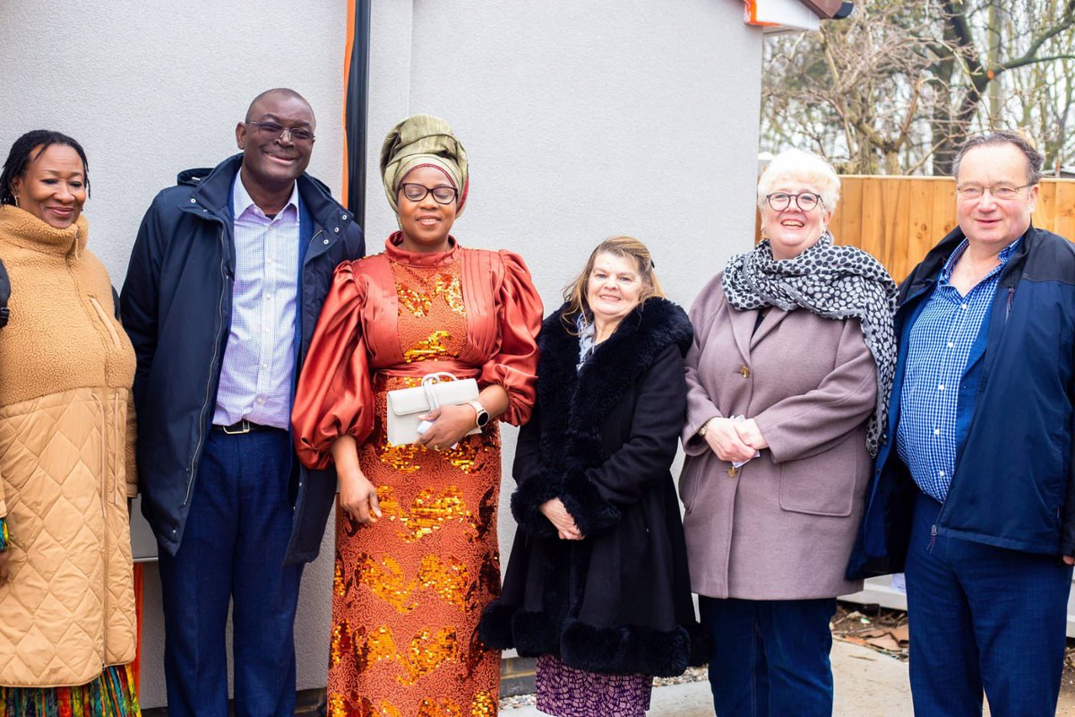 Margaret4DR's tweet image. Dagenham and Rainham . Such a happy day. The Reverend Fajimi and his family,  were some of the victims of the Dagenham Fires  in 2022. Saturday Councillor Phil Waker and I were present,  at the ceremony for the blessing  of their new home with their family and congregation. We…