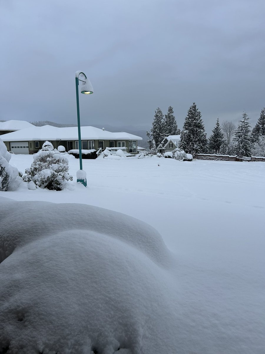 RyanVoutilainen's tweet image. Sunshine Coast Buried! ❄️ 

Some photos from my mom in #Sechelt BC (West Porpoise Bay) after 24h of snowfall they’ve received around 40cms/16in. 😲 

While some light flurries continue, thankfully the worst is over.

#BCsnow #BCstorm #BCstormwatch @jwhittalClimate @50ShadesofVan