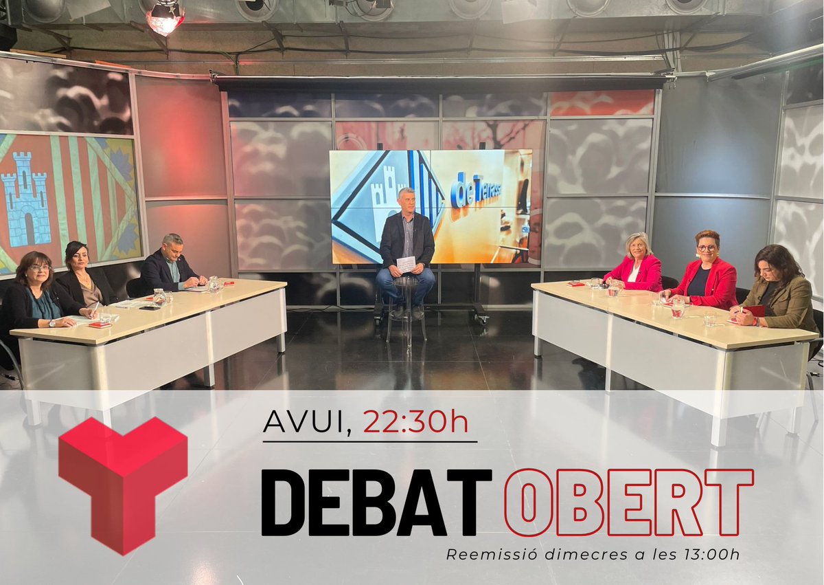 🗨👥AVUI, 22:30h #DebatObert | Què suposa la concessió de #LesPalmeres❓Es podrà assolir la gratuïtat del peatge de #LesFonts❓

<a href="/FNovell/">Francesc Novell</a> en parla amb representants de
<a href="/TotperTerrassa/">Tot per Terrassa</a> <a href="/juntsxterrassa_/">Junts per Terrassa 🎗</a> <a href="/ERCterrassa/">ERC Terrassa</a> <a href="/PSCTerrassa/">PSC Terrassa/❤️</a> <a href="/VoxTerrassa/">VOX Terrassa</a> <a href="/PPTerrassa/">Populars de Terrassa</a> 

📺#canalterrassa #Terrassa