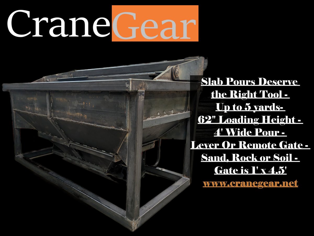seattletowercra's tweet image. Slab pours with cranes? 4.5x more flow with our 5.2 yard buckets. Wider and faster. 62" loading height. Stop letting your 1" diameter limit how fast and the spread of your deck pours in highrise structural concrete
#structuralconcrete #concretebuckets #innvations #getitdone