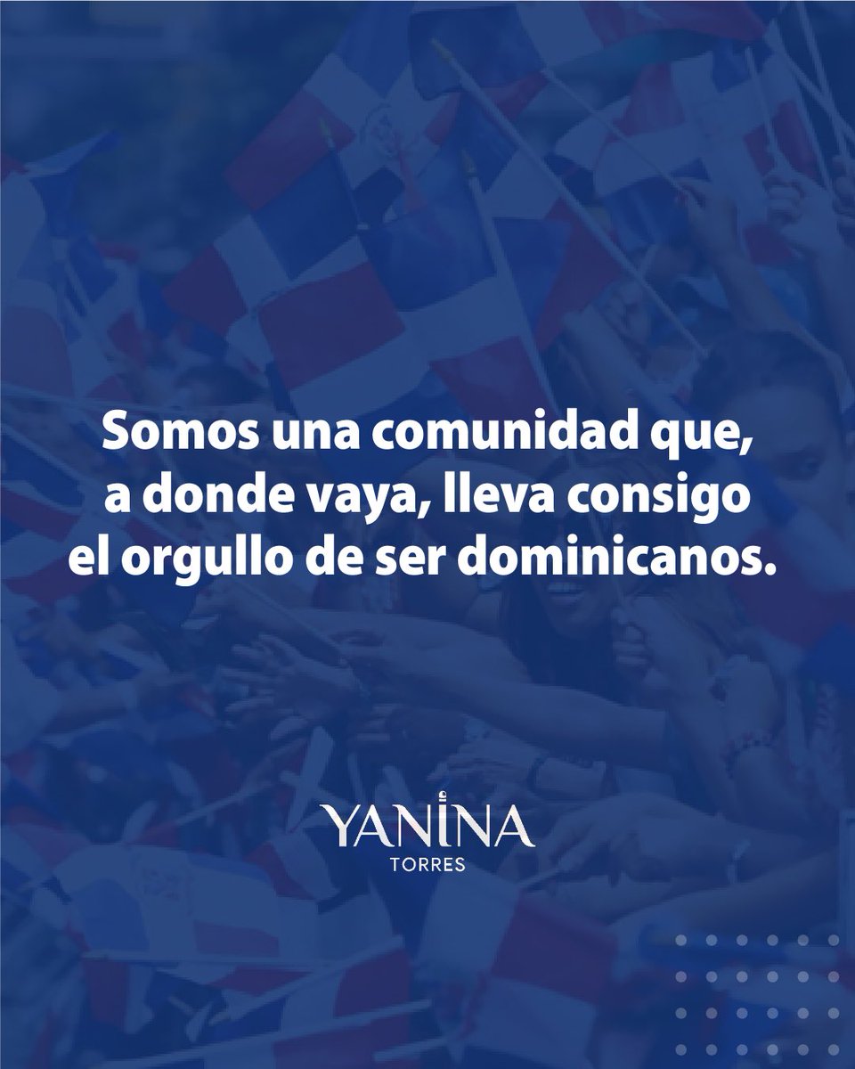 ¡Siempre llevemos en el corazón el orgullo de ser dominicanos! La distancia no nos separa; somos parte de una comunidad vibrante que brilla con fuerza en cada rincón del mundo. Sigamos construyendo sueños y dejando huellas donde quiera que estemos.

#Dominicanosenelexterior