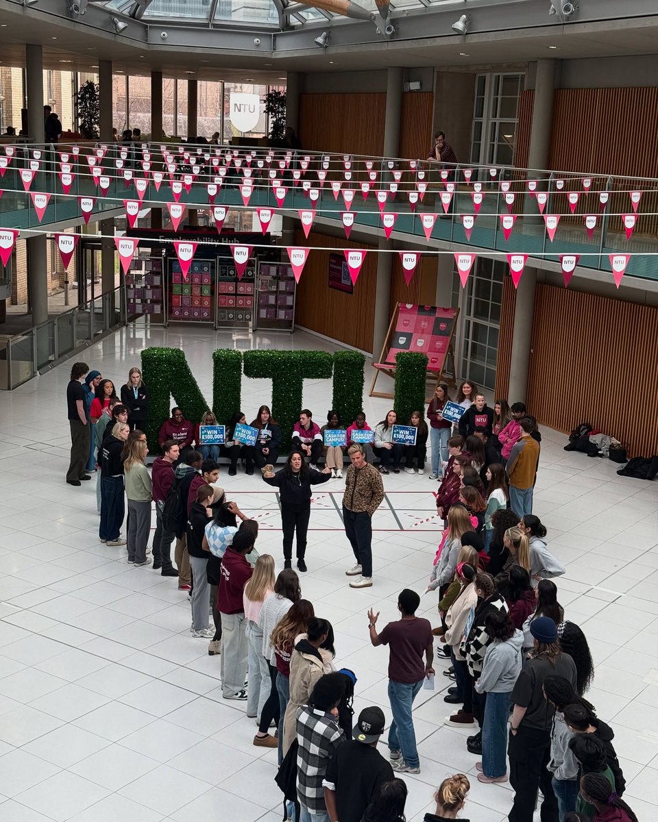 As seen on screen 👀📺
 
Today we had the pleasure of welcoming Jeff Brazier and <a href="/ITV/">ITV</a> to our City Campus for their Cash for Campus segment 💸

A huge thank you to the colleagues, students, and ITV crew who came together to make the day such a success.
 
We’re so #ProudToBeNTU 🙌