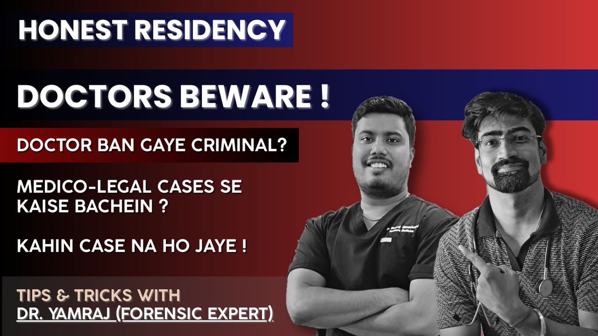 autopsy_surgeon's tweet photo. 🚨 Attention Doctors! 🚨
🔥 Going LIVE Tomorrow at 10 PM! 🔥
Join me and @dra2Alok as we unveil must-know medico-legal tips to safeguard your practice! ⚖️
Got questions? Drop them now! 📝 See you LIVE on YOUTUBE ! ⏳
#StaySafe #MedicoLegal #DoctorProtection
Link: https://t.co/pnUf9WaxLF