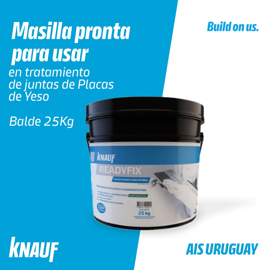 USGUruguay's tweet photo. Ya disponible en AIS Uruguay, masilla para juntas de placa de Yeso formato 25kg.  #Readyfix #Masilla #AISuruguay #Drywall https://t.co/v4hGuSPwkB