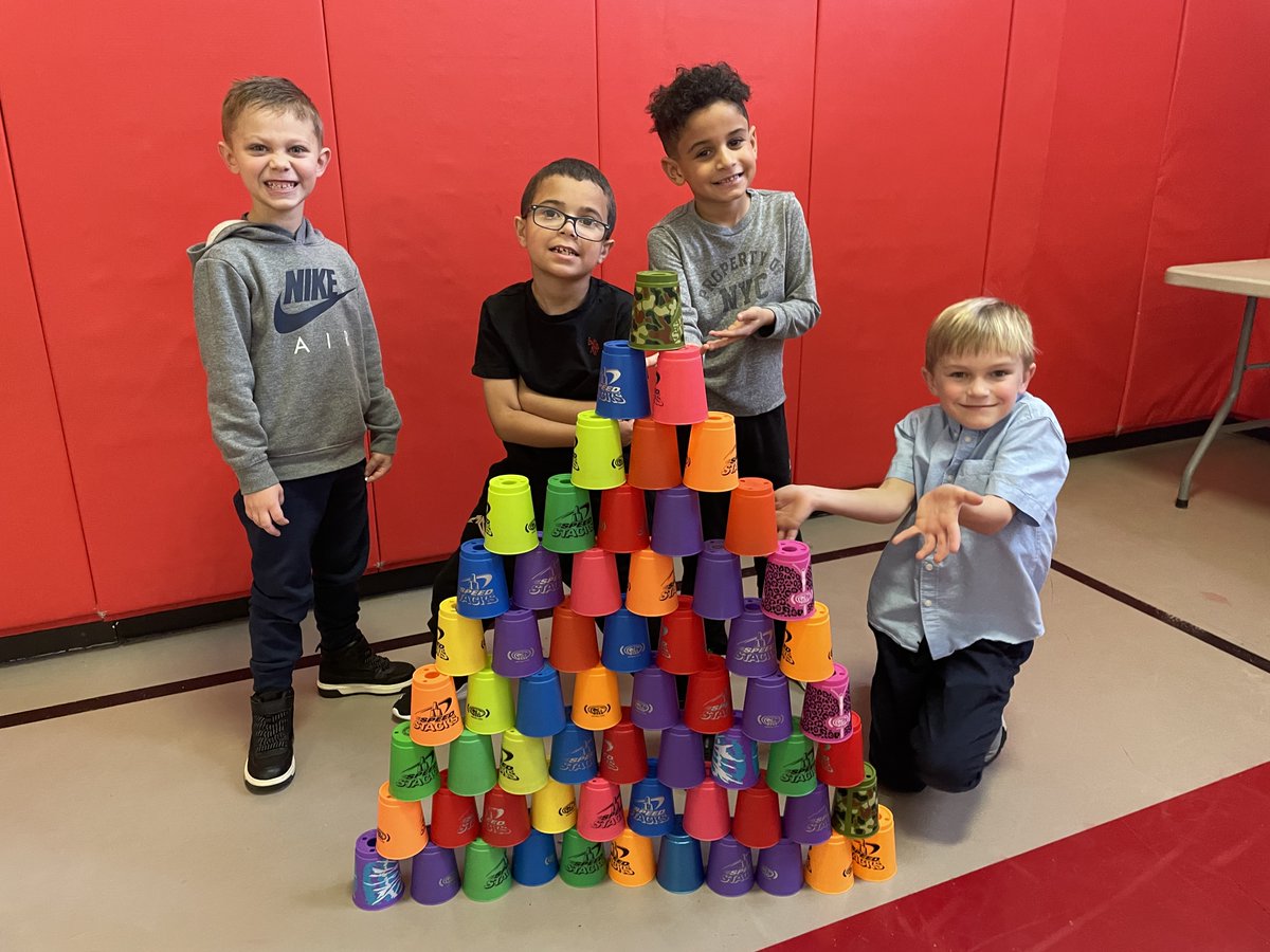 It's almost the school-wide Speed Stacking Championship at Morse! Students have been practicing and persevering in PE to get their best time! We can't wait to find out who will be this year's school champion! <a href="/ufsdtarrytowns/">Tarrytown Schools</a>