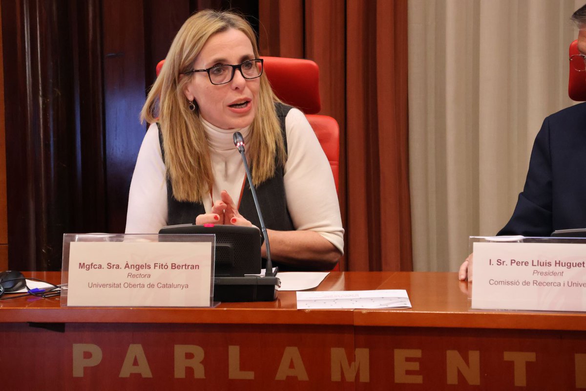 He comparegut al <a href="/parlamentcat/">Parlament de Catalunya</a> per exposar la feina feta i els reptes de futur de la <a href="/UOCuniversitat/">UOCuniversitat</a>.
He reivindicat la UOC com a eina de país per la formació al llarg de la vida i he instat a definir el seu estatus jurídic i projecció econòmica per enfortir el seu mandat públic.