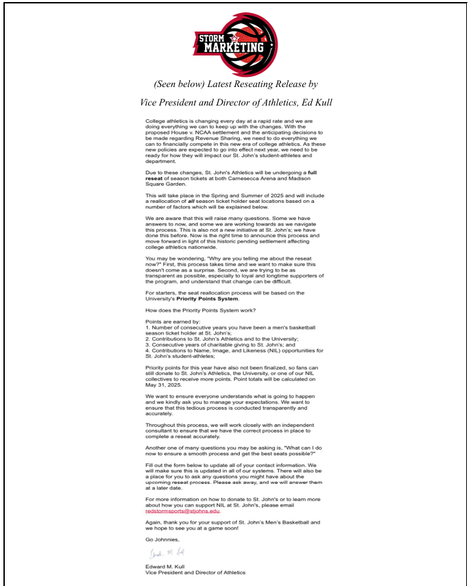 An important announcement from the Storm Marketing Team…learn more about how your contribution can make even more of an impact below. 

Contribute today! #WeAreNewYorksTeam #WeAreStJohns #NewYorkStateOfGrind #RedStorm #SJUBB