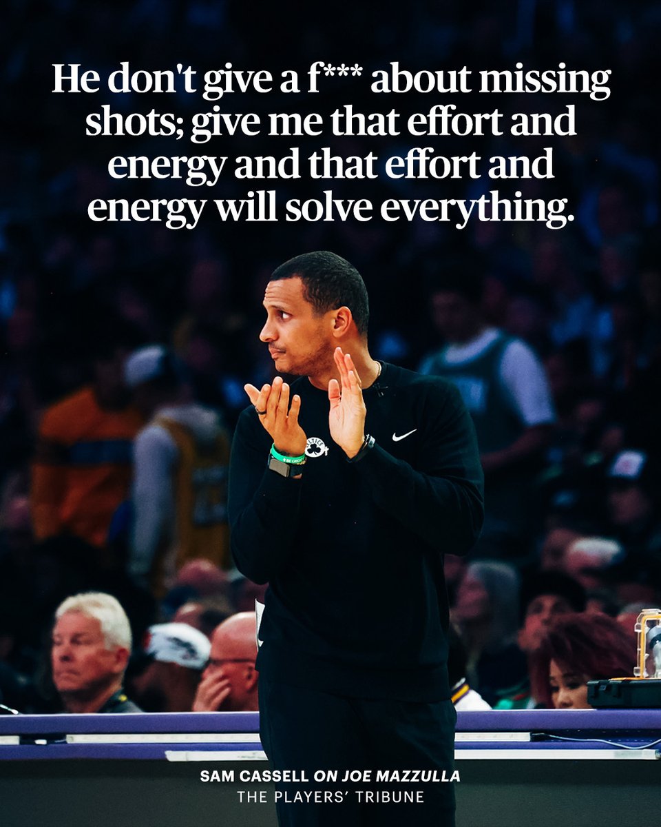 Sam Cassell on <a href="/celtics/">Boston Celtics</a>  head coach Joe Mazzulla: “We're a tight-knit family in Boston. Joe Mazzulla, people just don't know Joe. Joe is a hell of a coach. He just came out of no where at 35, 34-years old and became the head coach of the Boston Celtics. He got his dream job at