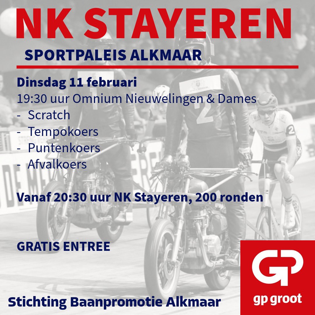 Reinier Honig (@reinierhonig) on Twitter photo Over precies een week is het NK stayeren in het sportpaleis in Alkmaar. <a href="/SportpaleisAlkm/">Sportpaleis Alkmaar</a> Over precies een week is het NK stayeren in het sportpaleis in Alkmaar. <a href="/SportpaleisAlkm/">Sportpaleis Alkmaar</a>
