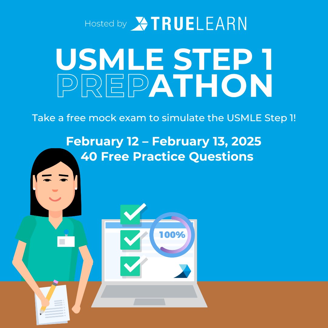 🚨FREE USMLE PREP: My friends at <a href="/TrueLearnLLC/">TrueLearn</a>  are hosting a FREE mock exam for Step 1 and Step 2 CK! 

Register here ⬇️ 
USMLE Step 1 (register by 2/6): tinyurl.com/28jk3rztUSMLE 
Step 2 CK (register by 3/21): tinyurl.com/5x5ufpf6