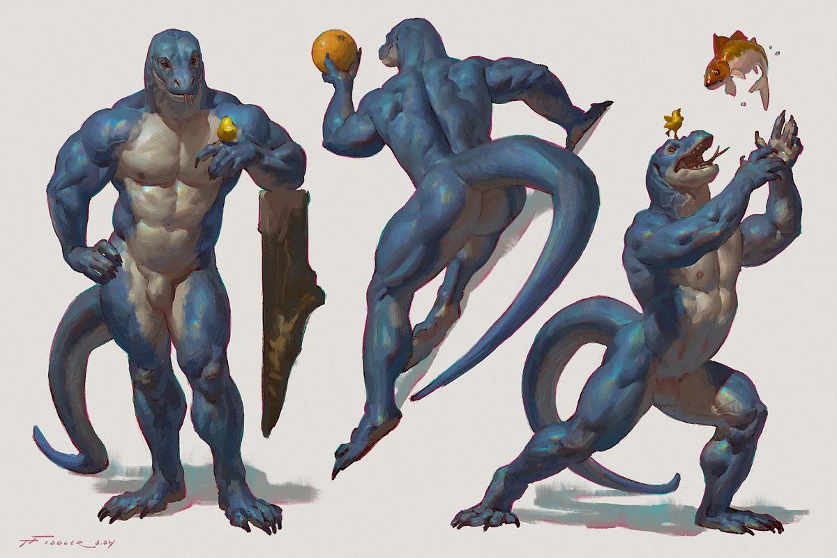 Ogin figures from last year 🦎🦆