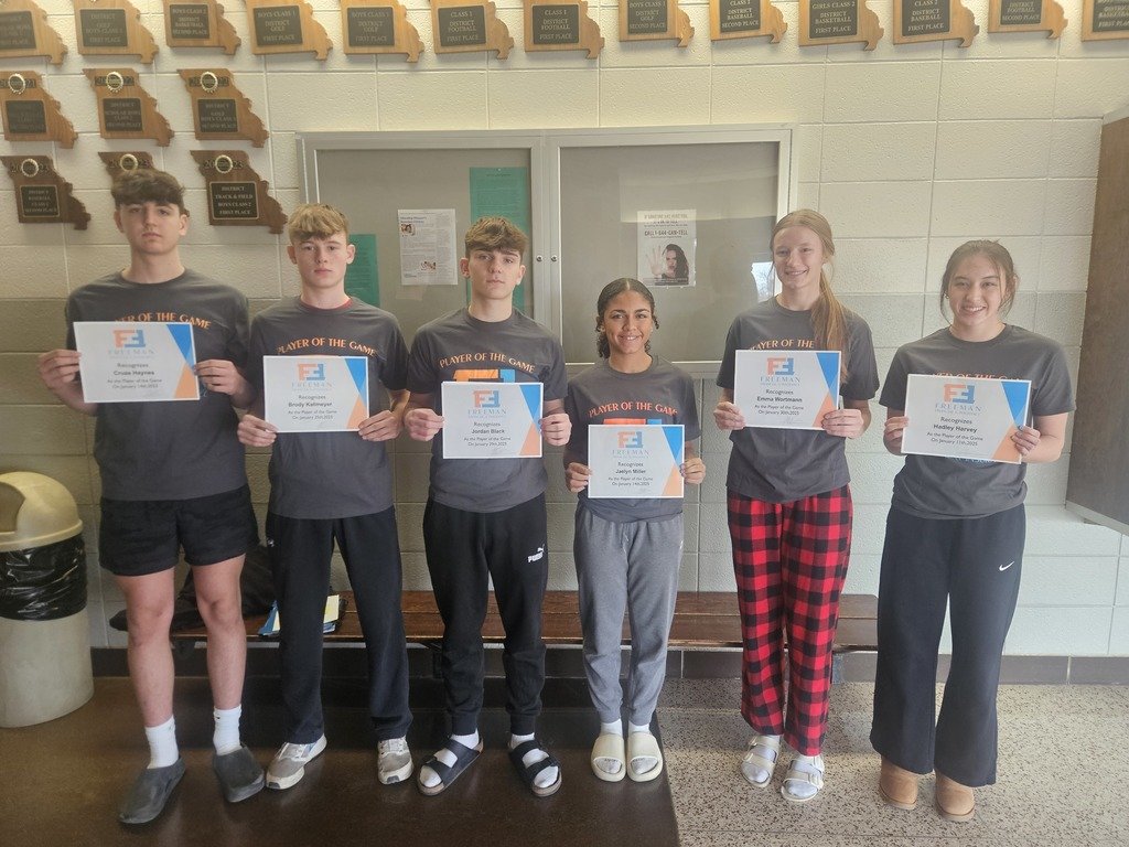 WestranR1's tweet photo. Congrats to these athletes for being named Player of the Game through the month of January. Thanks, Freeman Financial and NEMO Pressbox!! https://t.co/Z6wZws3pfV