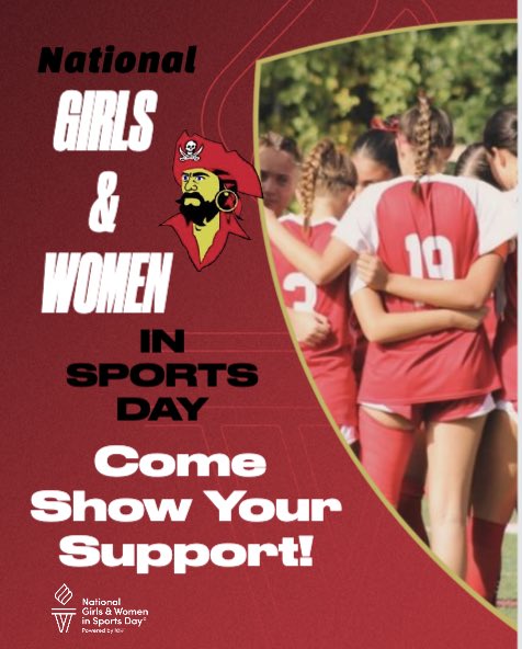 NATIONAL GIRLS &amp; WOMEN IN SPORTS DAY- WEDNESDAY, 2/5- @ 5:00PM

Join a Fantastic Night! 
*Cheer Team Performs
*Maggie Tilves and Tyler Cumming Celebration Speech
*HOF-Amy Ottavania 
*Celebration/Snacks - 6:10 pm