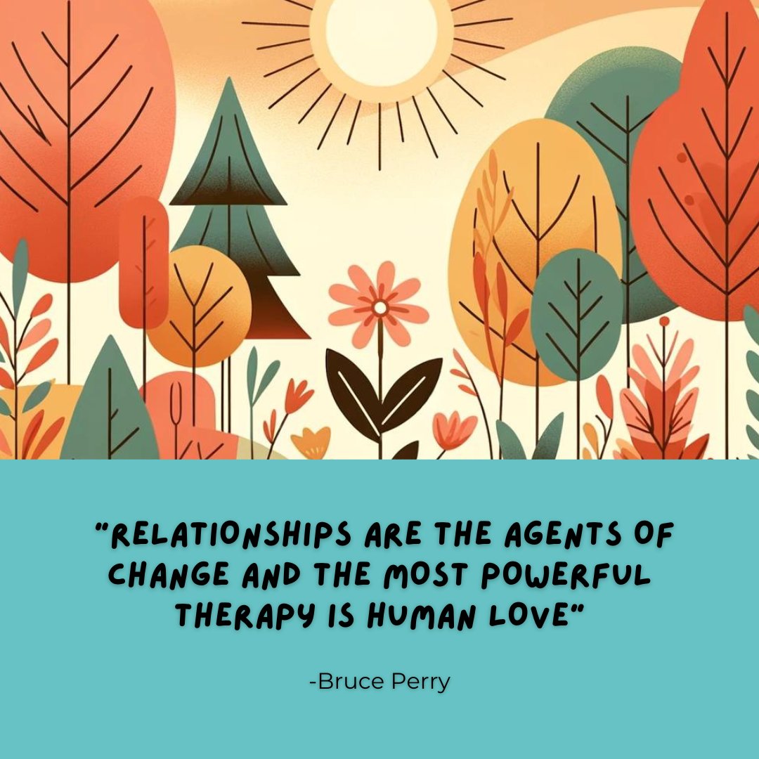 Treehouse Practice (@treehouse_ie) on Twitter photo This quote from Bruce Perry is so powerful: “Relationships are the agents of change and the most powerful therapy is human love”  ❤️ This quote from Bruce Perry is so powerful: “Relationships are the agents of change and the most powerful therapy is human love”  ❤️