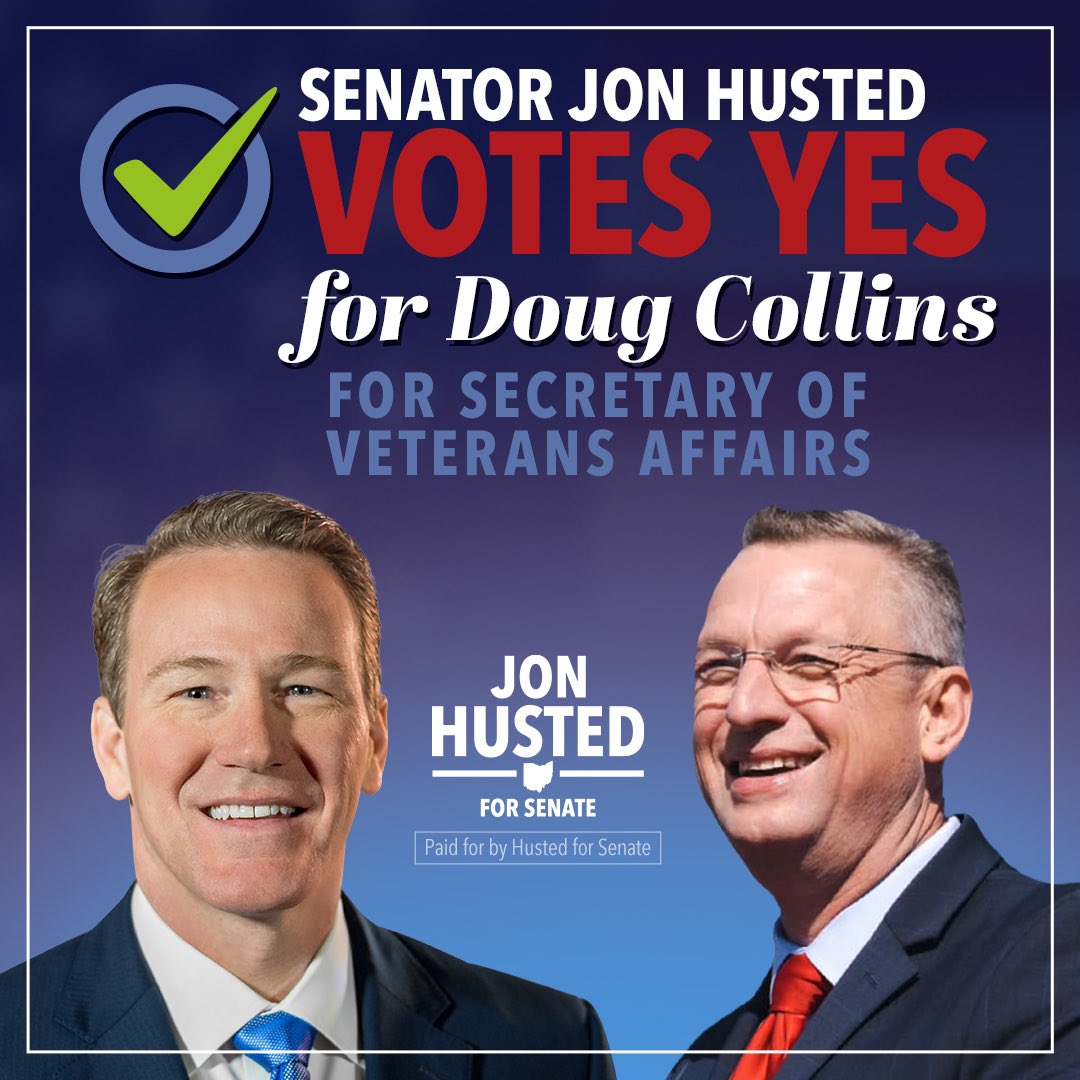 Our nation must do a better job of honoring what we value.

The brave men and women who served our nation deserve the highest level of care and benefits.

I have confidence in <a href="/RepDougCollins/">Doug Collins</a> to lead the Department of Veterans Affairs and I was proud to support him today.