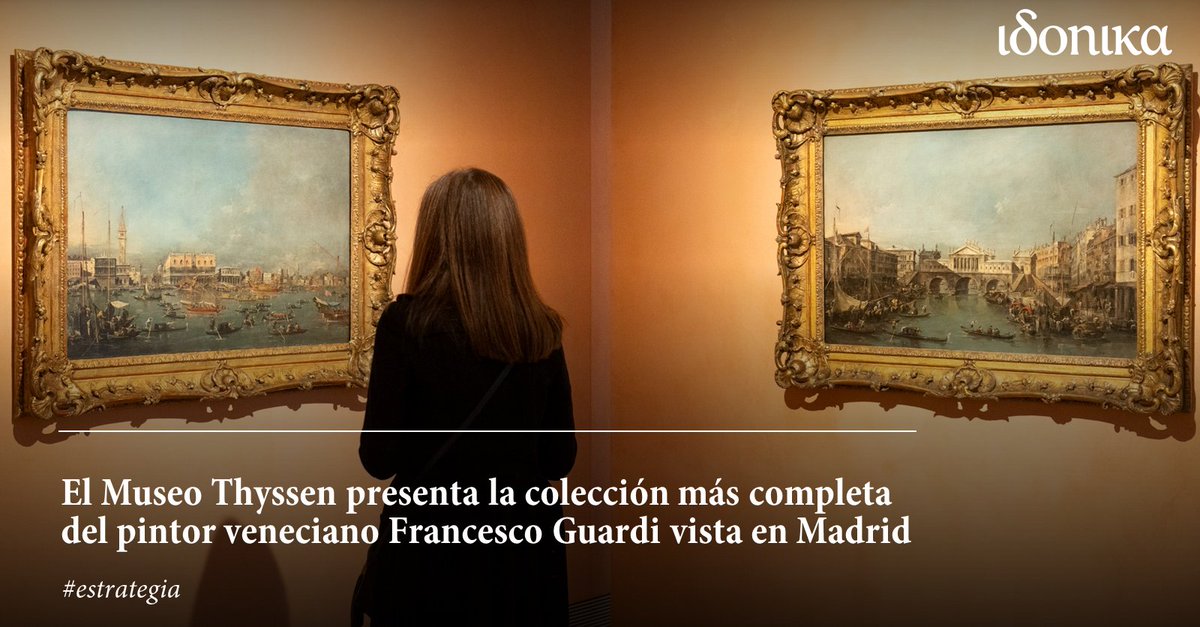 Este lunes se inauguraba 'Guardi y Venecia en la colección del Museo Gulbenkian', una muestra en el <a href="/MuseoThyssen/">Museo Thyssen</a> que presenta la obra de #FrancescoGuardi perteneciente al <a href="/FCGulbenkian/">Fundação Calouste Gulbenkian</a>: museothyssen.org/exposiciones/g… ✨ ¡Un honor ser la AGENCIA CREATIVA del museo desde 2018!