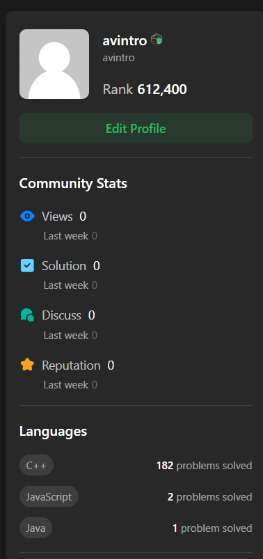 avantik08's tweet image. 🎉 Just hit 180 LeetCode problems solved!
Turns out, grinding algorithms at 2 AM does pay off… eventually. 
 Big Shoutout to mydebugger for surviving my &quot;but it works on paper!&quot; meltdowns.

Next goal: 200…
#LeetCode #CodeGrind #ProgrammingIsFun #100daysofcoding