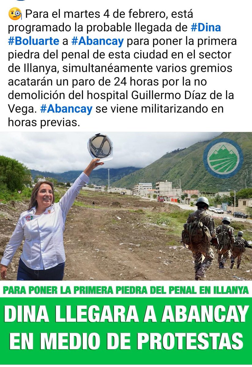 CTLSabancay's tweet photo. Un enorme operativo policial da cuenta de la llegada de #LaDescarada Boluarte a la ciudad de Abancay.
Los ayayeros gobernador y alcaldes montan el show. Hacen de porristas todos los ayayeros de a centavos.
Se inunda de sonidos de 🚁 y 🚨 el ambiente.
Horrible farsa. 🤡🤡🤡 https://t.co/PPOPG1ZdRC