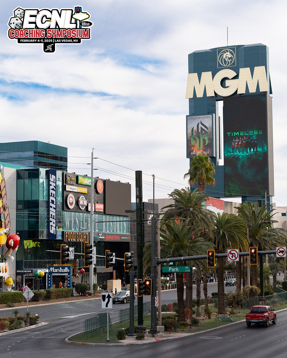 We're in Las Vegas! ✨ The exclusive ECNL Coaching Symposium for all things ECNL and more, including star speakers and presentations. Hosted at the Circa Resort on Tuesday, February 4 - Wednesday, February 5.