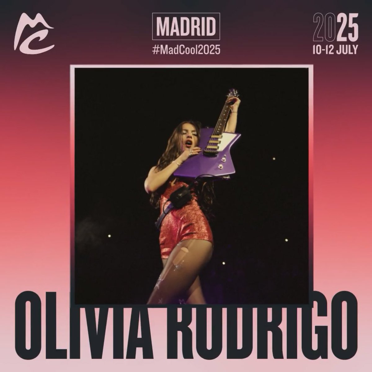 🎤 | Se confirma que el set de Olivia Rodrigo en los festivales de este año durará 1h 30min. 

— Es la misma duración que los conciertos del GUTS World Tour.