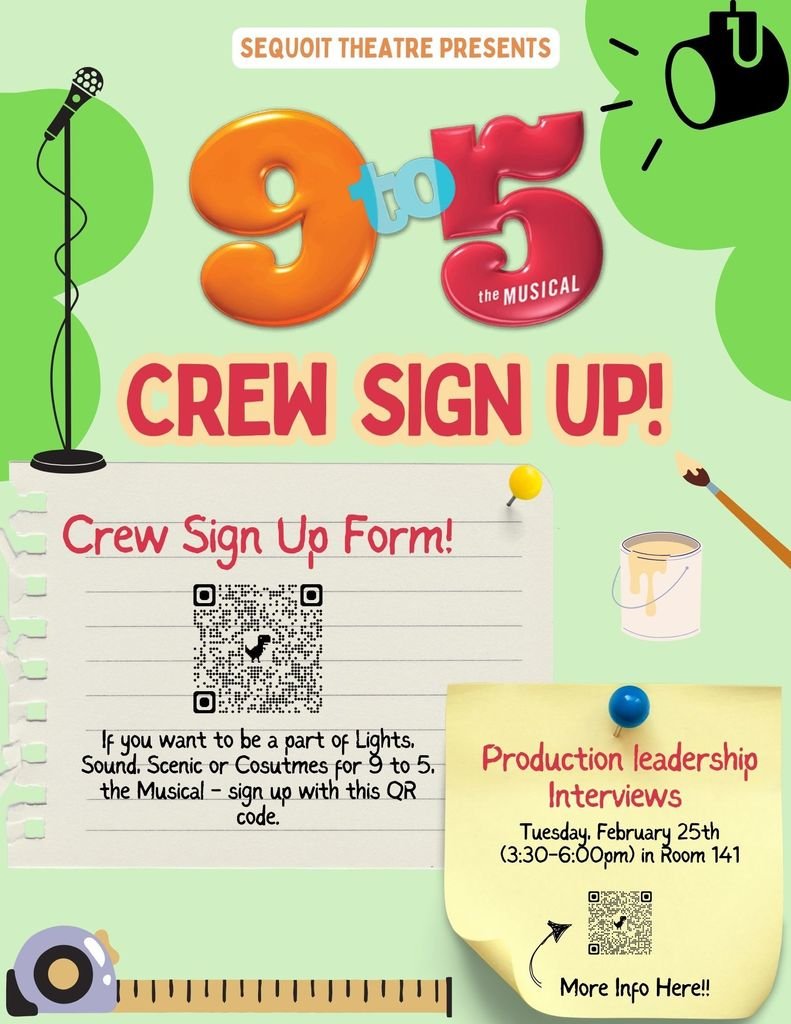 Sequoits's tweet photo. ACHS is bringing 9 to 5 to the stage and we want YOU to be a part of it! Auditions are coming up soon and workshops to learn the material will be held on February 12 &amp; 13. Don't miss this amazing opportunity to showcase your talent and be part of an incredible production! 🎶🎤 https://t.co/lAomGFbR0z