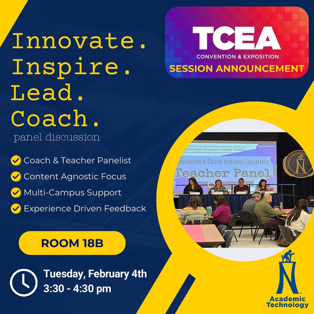Come see us for great conversation at #tcea this afternoon!
