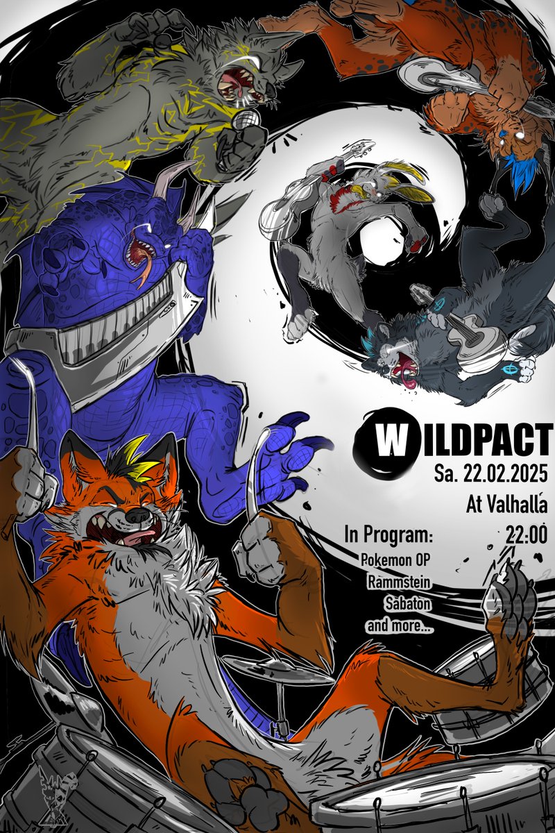 Pepper Fox 🔜Furizon (@pepperfox10) on Twitter photo Do you like metal and rock music, and coming to <a href="/NordicFuzzCon/">NordicFuzzCon</a>? Join our band Wildpact for Around the World in Furry Heavy Metal! A live concert, where we will play famous songs from many countries!
Lineup:
Skye
<a href="/fonsthebun/">Fons 🐰🎸 @ Furizon</a>
<a href="/tevje_wolx/">Tevje Wolx</a>
<a href="/PepperFox10/">Pepper Fox 🔜Česfur</a>
<a href="/CodaFur/">Coda</a>
Gaurian
+guest Do you like metal and rock music, and coming to <a href="/NordicFuzzCon/">NordicFuzzCon</a>? Join our band Wildpact for Around the World in Furry Heavy Metal! A live concert, where we will play famous songs from many countries!
Lineup:
Skye
<a href="/fonsthebun/">Fons 🐰🎸 @ Furizon</a>
<a href="/tevje_wolx/">Tevje Wolx</a>
<a href="/PepperFox10/">Pepper Fox 🔜Česfur</a>
<a href="/CodaFur/">Coda</a>
Gaurian
+guest
