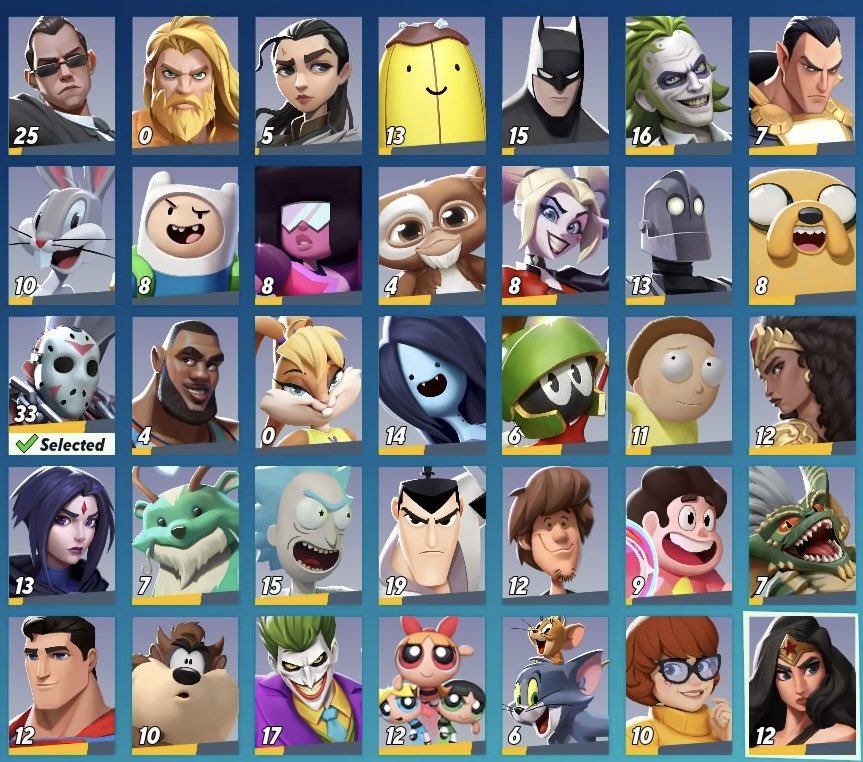 fredbearmascot's tweet photo. The entire #MultiVersus roster #SaveMultiVersus https://t.co/DWjNnrlBvd
