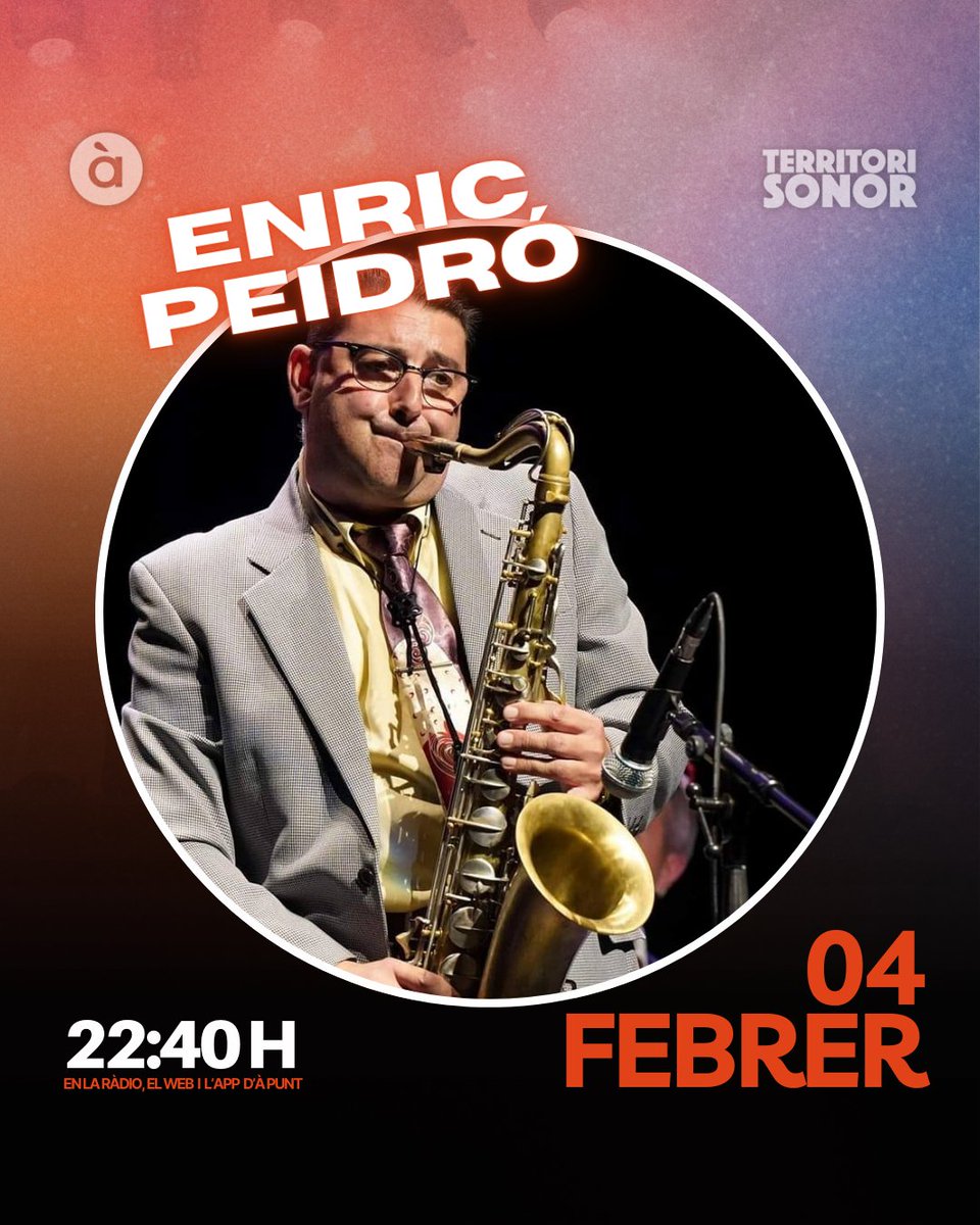 Territori Sonor (@territoriapunt) on Twitter photo 🎶 Esta nit en #TerritoriSonor:
➡️ Parlarem amb <a href="/Pignoise/">Pignoise</a> de la gira del seu 20é aniversari.
➡️ Rebrem la visita de <a href="/LHomeBrut/">L'Home Brut</a>.
➡️ En #Pioneres, la secció de <a href="/montypeiro/">Monty Peiró</a>, ens acompanyarà Pepa Blasco.
➡️ Descobrirem el nou treball d'Enric Peiró.
⏰ 21:00 h
📻 <a href="/apunt_media/">À Punt</a> 🎶 Esta nit en #TerritoriSonor:
➡️ Parlarem amb <a href="/Pignoise/">Pignoise</a> de la gira del seu 20é aniversari.
➡️ Rebrem la visita de <a href="/LHomeBrut/">L'Home Brut</a>.
➡️ En #Pioneres, la secció de <a href="/montypeiro/">Monty Peiró</a>, ens acompanyarà Pepa Blasco.
➡️ Descobrirem el nou treball d'Enric Peiró.
⏰ 21:00 h
📻 <a href="/apunt_media/">À Punt</a>