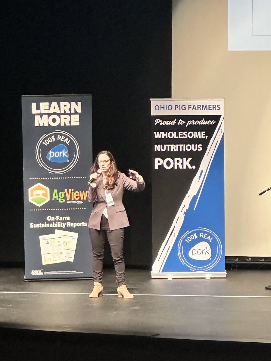 Who better to hear a PRRS update from than Dr. Andréia Arruda from The Ohio State University College of Vet Med. Happening now in the auditorium! #OHPork
