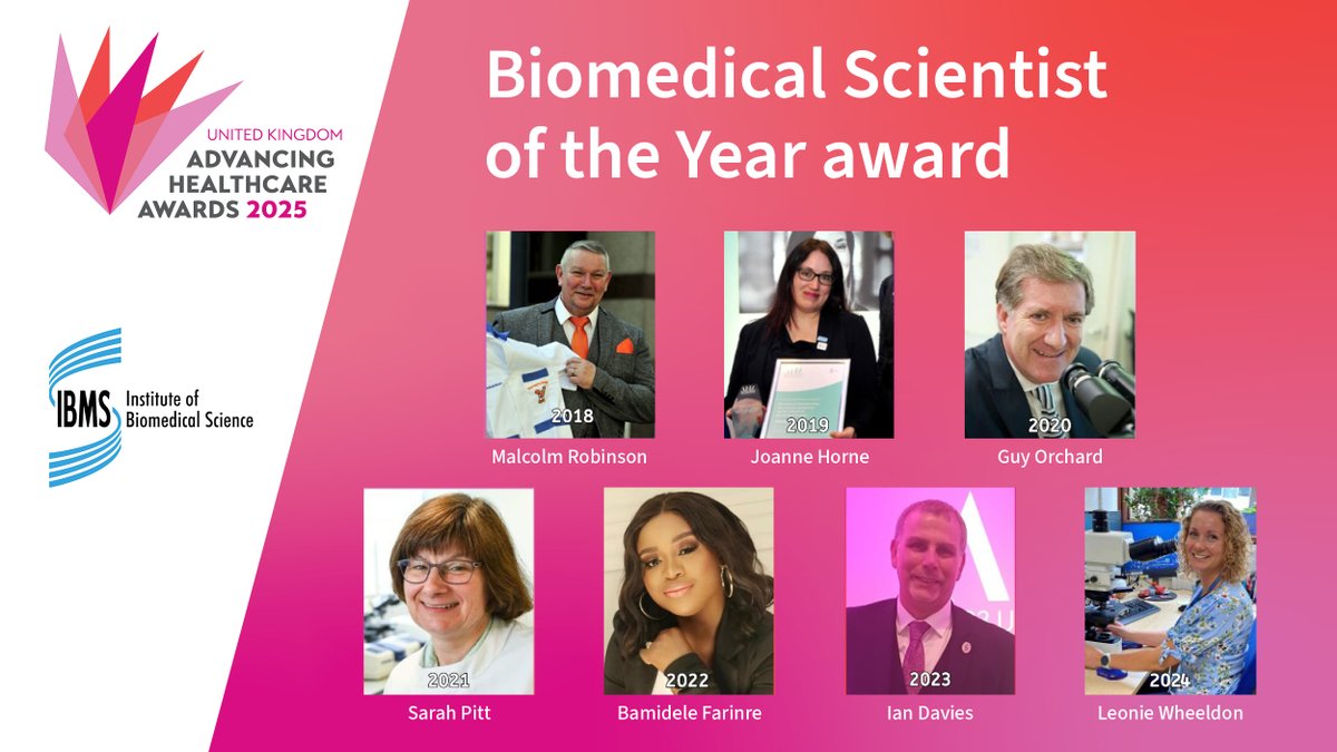 AHAwards๐ (@ahawards) on Twitter photo Previous winners of the <a href="/IBMScience/">IBMS #AtTheHeartOfHealthcare</a>
Biomedical Scientist of the Year award include
@leoniewheeldon @Laird_Admiral <a href="/hornej13/">Dr Jo Horne</a>
Dr Guy Orchard, Dr Sarah Pitt <a href="/bamiprecious/">Bami</a>
<a href="/StaffsBMS/">Ian Davies</a>
Who will follow in their footsteps in 2025?
You choose
Nominate by 14 February
#AHAwards Previous winners of the <a href="/IBMScience/">IBMS #AtTheHeartOfHealthcare</a>
Biomedical Scientist of the Year award include
@leoniewheeldon @Laird_Admiral <a href="/hornej13/">Dr Jo Horne</a>
Dr Guy Orchard, Dr Sarah Pitt <a href="/bamiprecious/">Bami</a>
<a href="/StaffsBMS/">Ian Davies</a>
Who will follow in their footsteps in 2025?
You choose
Nominate by 14 February
#AHAwards