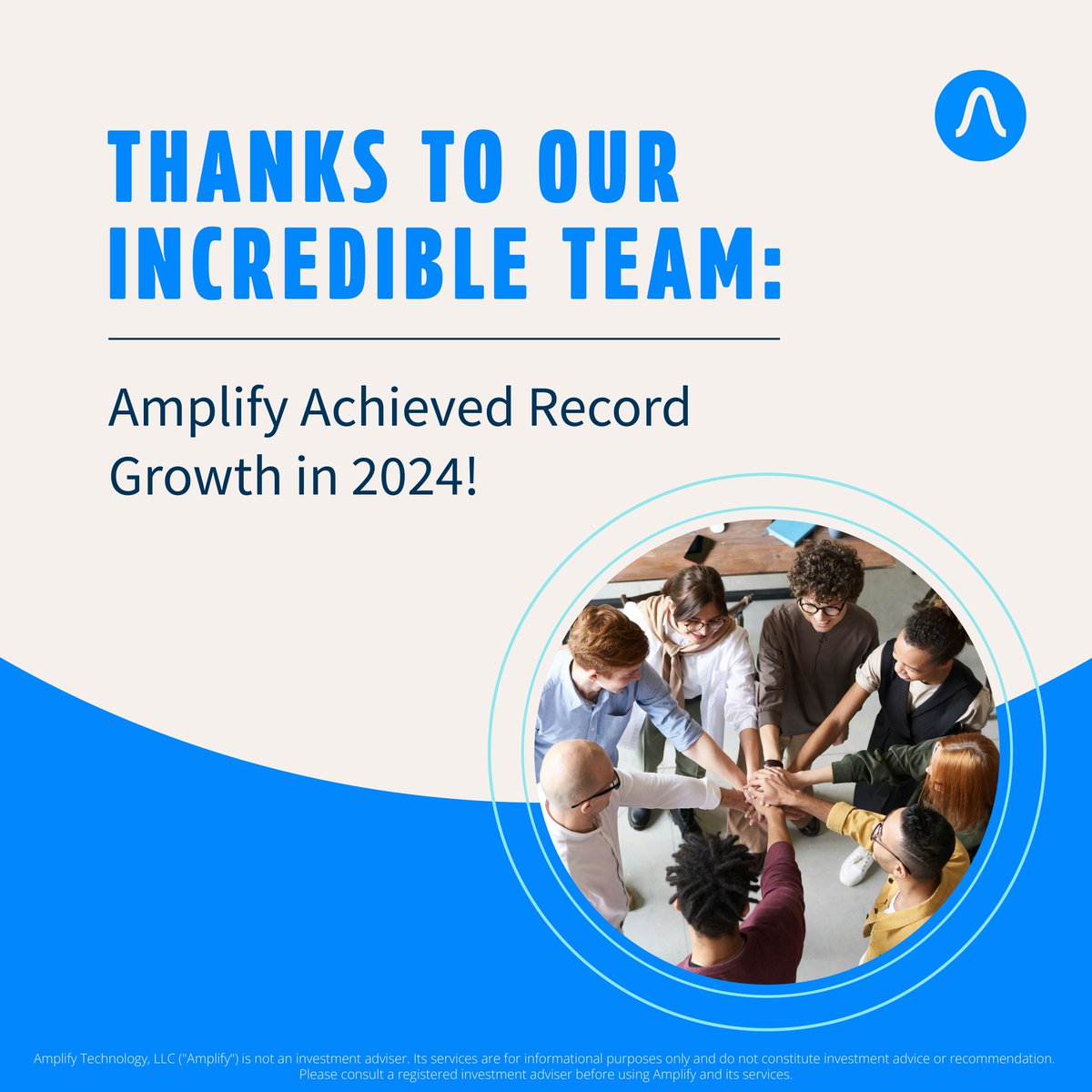 AmplifyPlatform's tweet photo. Exciting Growth at Amplify!

2024 was a huge year, and we’re just getting started. A warm welcome to our newest employees, bringing their experience to help us support advisors and scale wealth management.

Read the full announcement here:https://t.co/PSZsx8oz9E 

Learn more about our all-in-one platform: https://t.co/cGm3jKE6ec

#WealthTech #Growth #FinancialServices