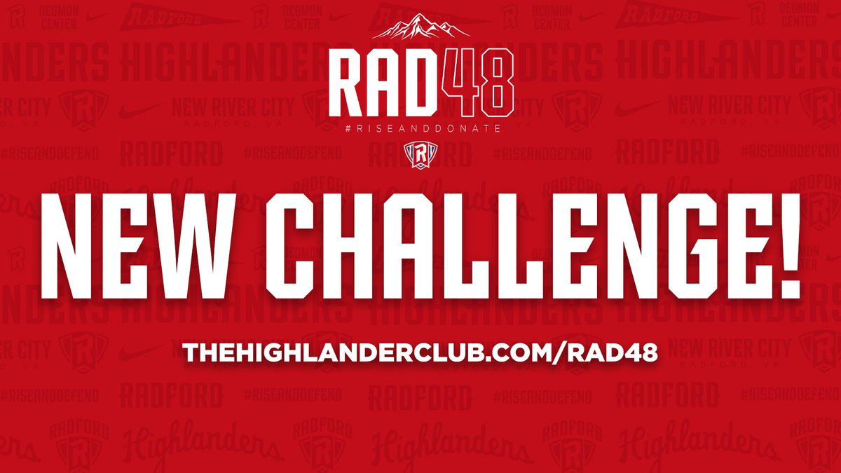 🚨NEW CHALLENGE🚨

The first $1000 donated to the men's soccer program will be matched dollar for dollar by a generous donor!

🔗- give.radford.edu/giving-day/941…

#RiseAndDonate
