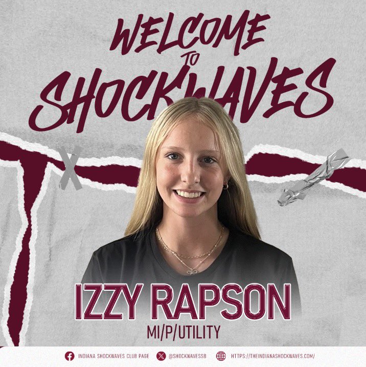 More exciting news as Izzy Rapson <a href="/irapson2026/">Izzy Rapson 2026</a> joins the Shockwaves Grayson 18U team. Excited to add such a talented player to the roster and help her on her journey! <a href="/ShockwavesG/">Indiana Shockwaves Grayson</a> <a href="/ExtraInningSB/">EXTRA INNING SOFTBALL</a> <a href="/LineDsoftball/">Line Drive Media</a> <a href="/LegacyLegendsS1/">Legacy & Legends Softball</a>