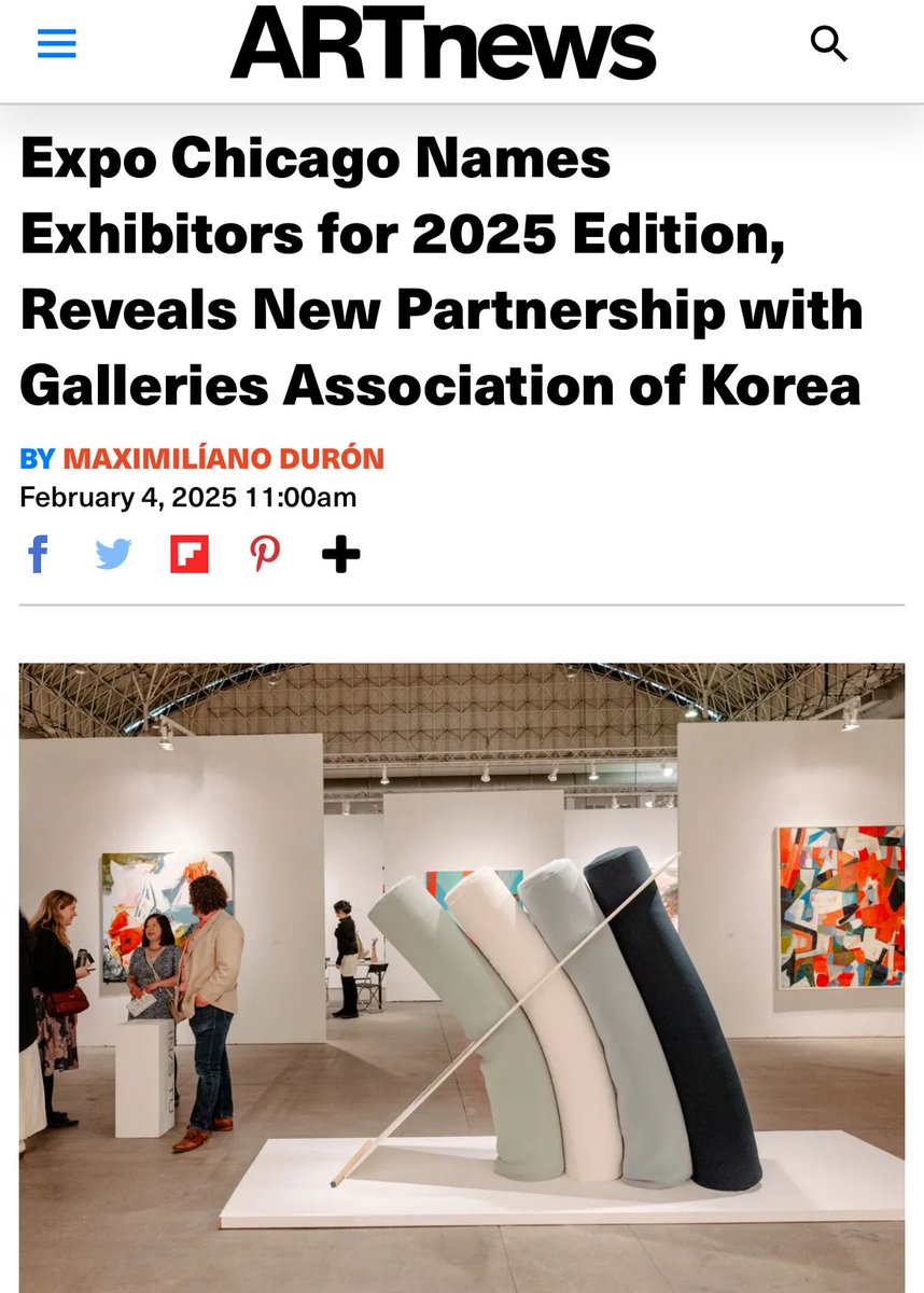 expochicago's tweet image. First details announced! 📣 Read all about our 2025 exhibitor list in ARTnews today, including two new exciting initiatives for the upcoming edition of EXPO CHICAGO.
Early Bird tickets go on sale Feb 10!
buff.ly/4gs11Lz